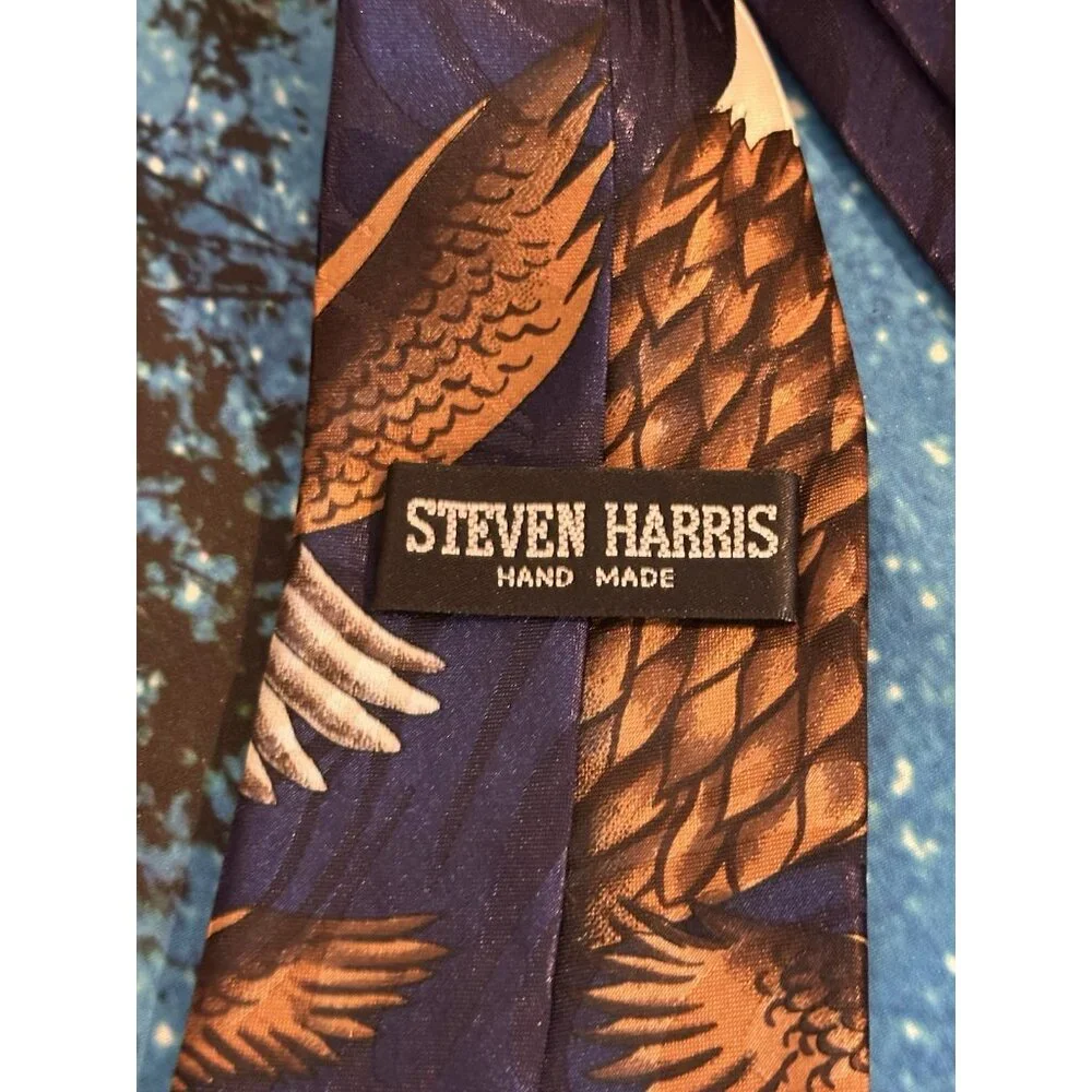 Vintage Steven‎ Harris Eagle Tie